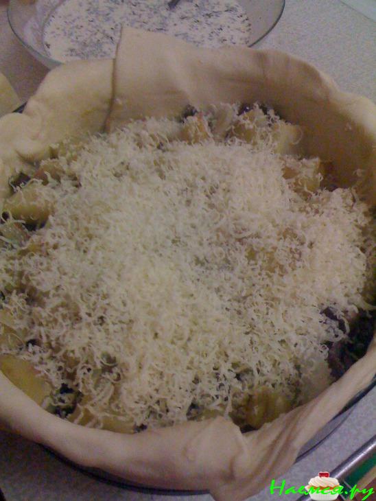 Пирог картофельный с грибами Пирог картофельный с грибами