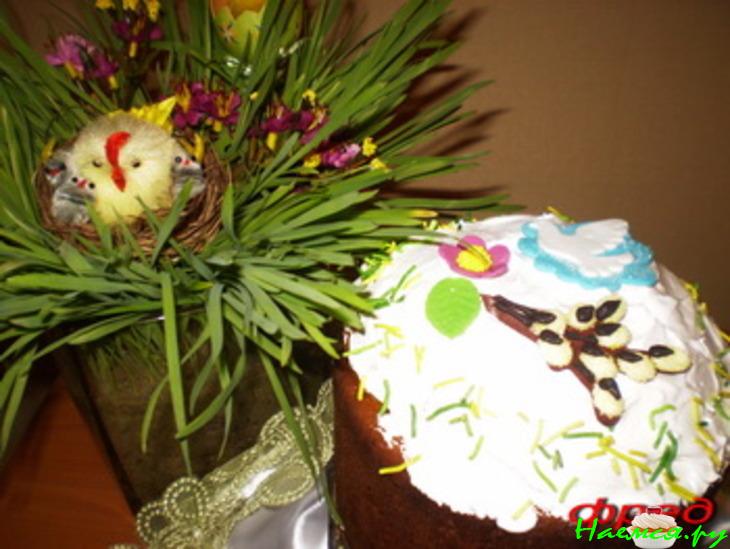 Кулич пасхальный на сметане и молоке