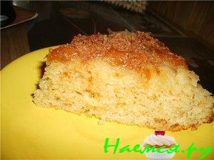 Фруктовый пирог со сгущенкой