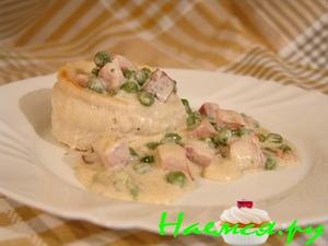 Рыба с ветчиной