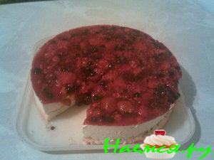 Творожный торт с ягодами Творожный торт с ягодами