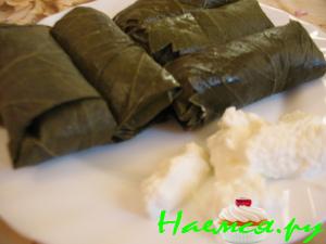 Долма в сметане с творогом Долма в сметане с творогом