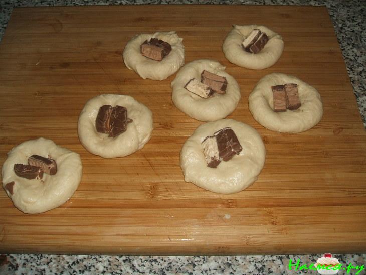 Булочки с карамелью