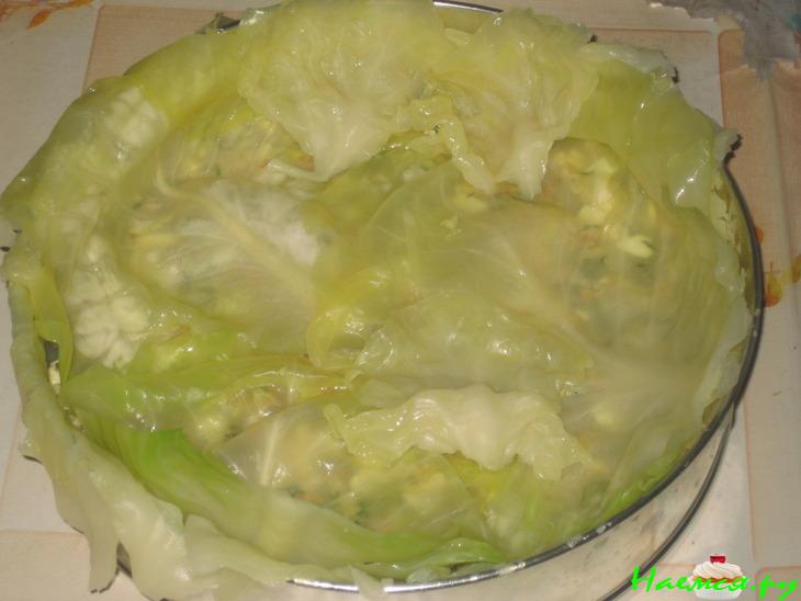 Капустный каравай с гусиным паштетом