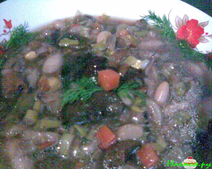 Густой грибной суп с фасолью и овощами (постный)