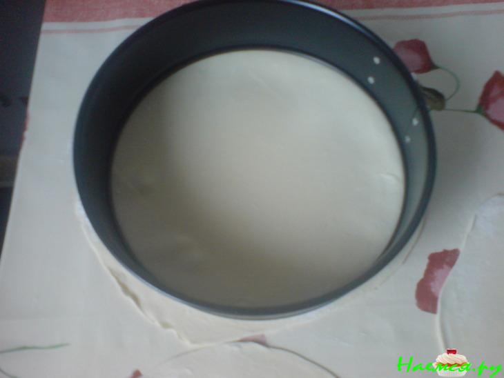 Вишнёвый торт из слоеного теста