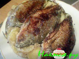 Караси в сметане с картофелем