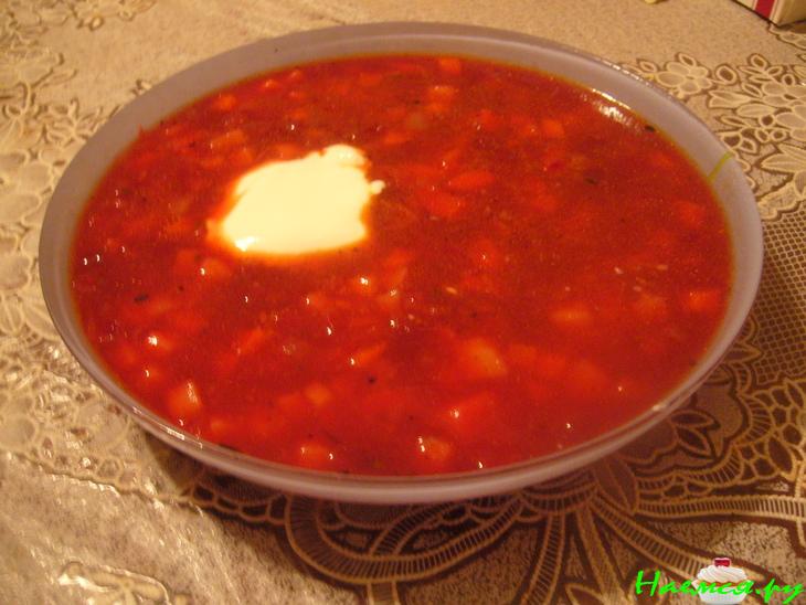 Борщ (со сладкой свёклой)