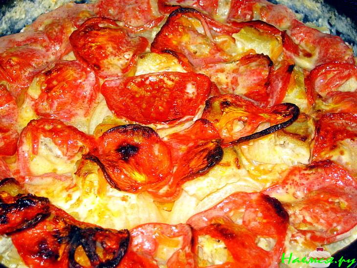 Рыбная запеканка (океанический окунь)