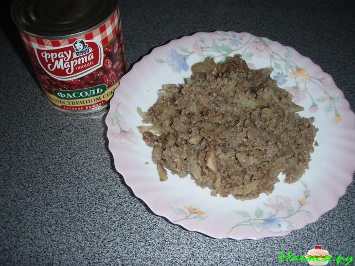 Грибной салат с фасолью Грибной салат с фасолью