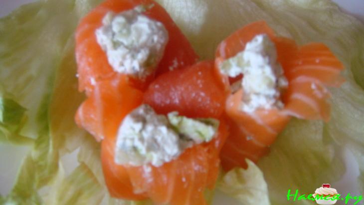 Форель с голубым сыром Форель с голубым сыром