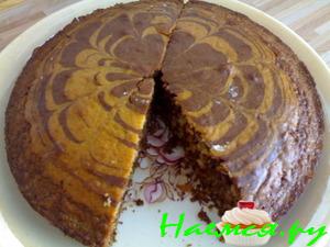 Пирог шоколадный "Зебра" Пирог шоколадный "Зебра"