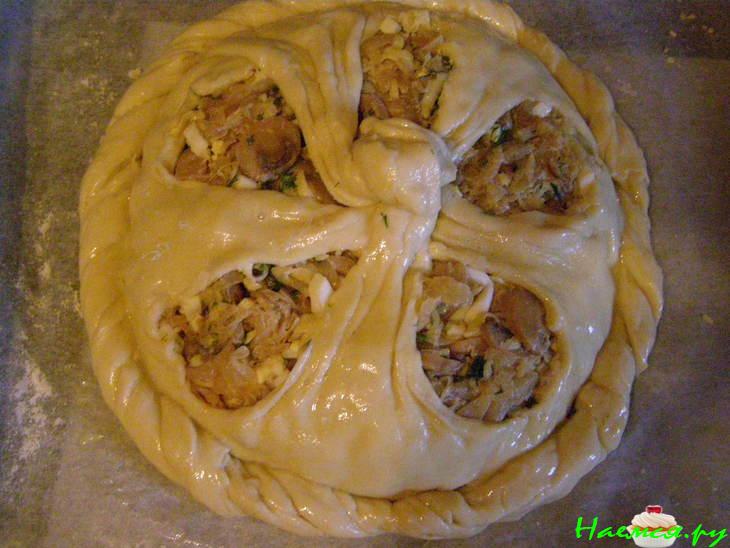 Пирог с капустой из престного теста Пирог с капустой из престного теста