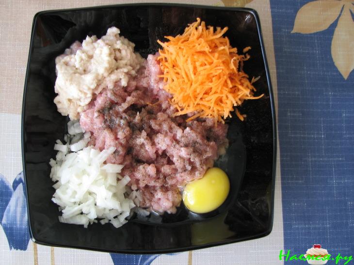 Корзиночки из фарша с начинкой