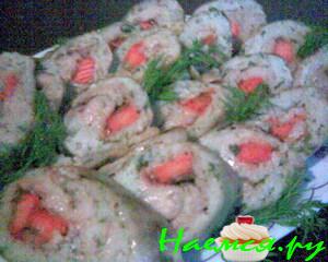 Мини-рулетики с "Красной рыбой"