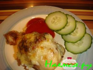 Куриные ножки с грибами