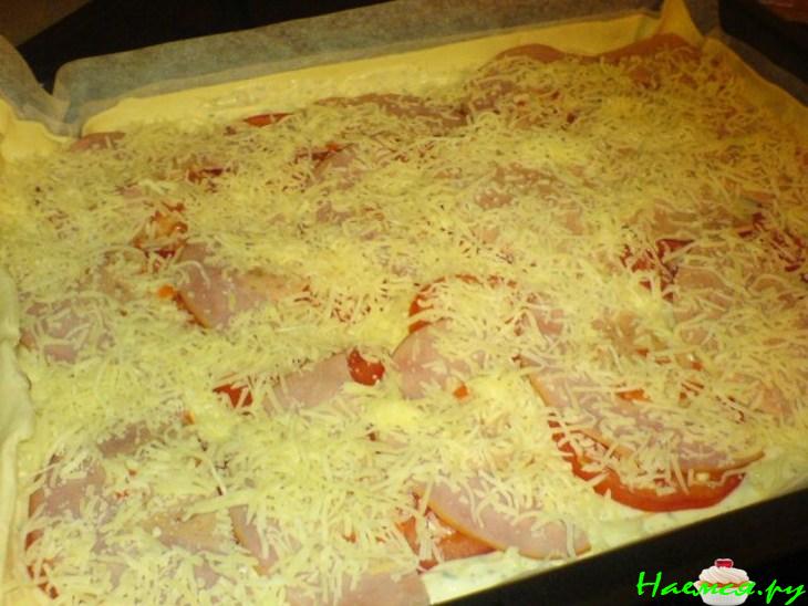 Творожный пирог-пицца