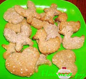 Печенье сдобное с отрубями, семечками подсолнечника и кунжута Печенье сдобное с отрубями, семечками подсолнечника и кунжута