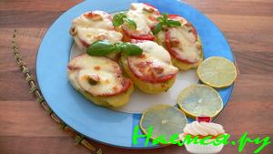 Картофельная пиццы с мацареллой