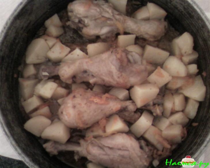 Мягенькая курица - голени с овощами Мягенькая курица - голени с овощами