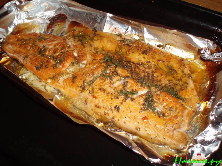 Форелька под сладко-кислым соусом