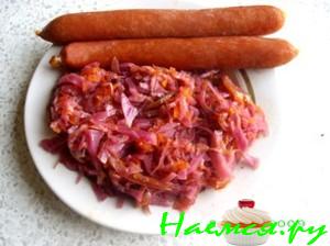 Солянка с краснокочанной капустой