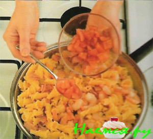 Макароны в соусе из креветок Макароны в соусе из креветок