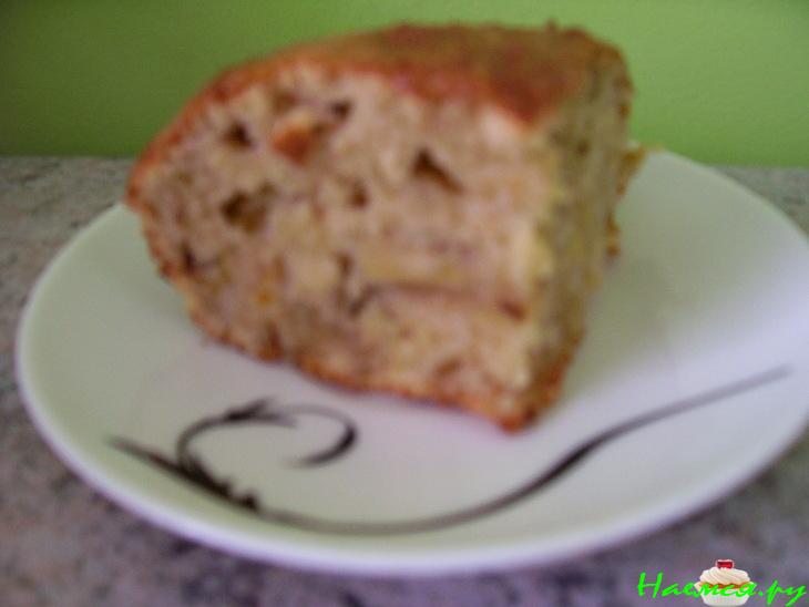 Манник нежный с яблочками и бананом