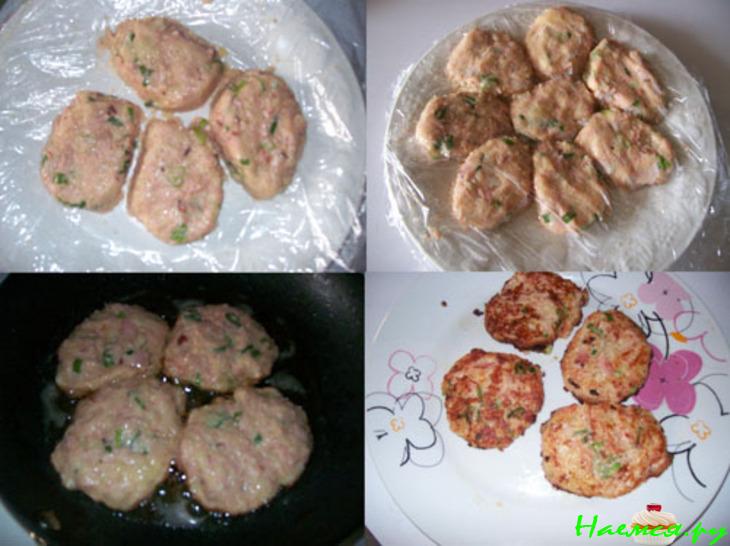 Необычные драники - котлеты с сыром, сосисками и беконом Необычные драники - котлеты с сыром, сосисками и беконом