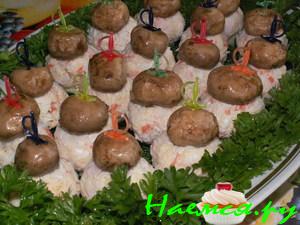 Закуска "Грибная полянка"