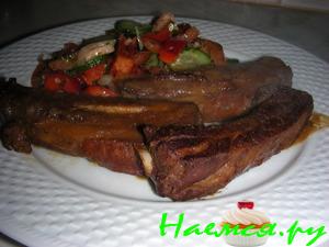 Свиные ребрышки в чайном маринаде