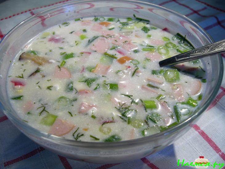 Окрошка грибная