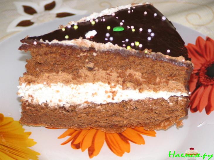 Торт "Сникерс" в шоколаде Торт "Сникерс" в шоколаде