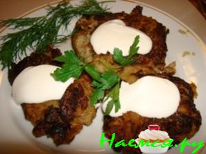 Яблочно - картофельные котлеты "Эдем"