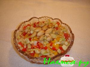 Салат с грейпфрутом и яблоком