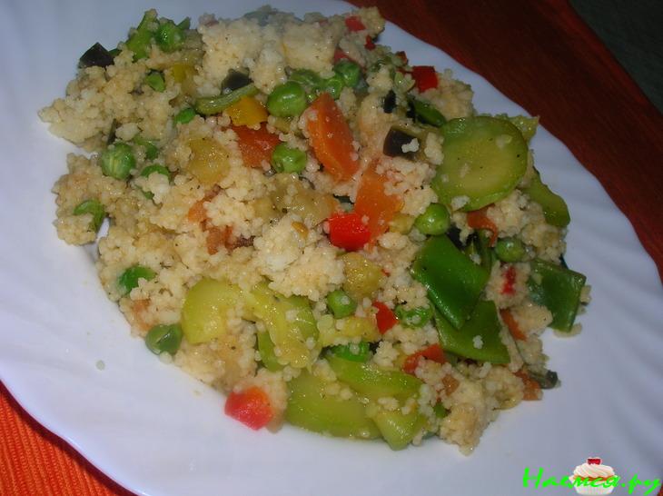Кускус с весенними овощами или мое первое знакомство с кускусом