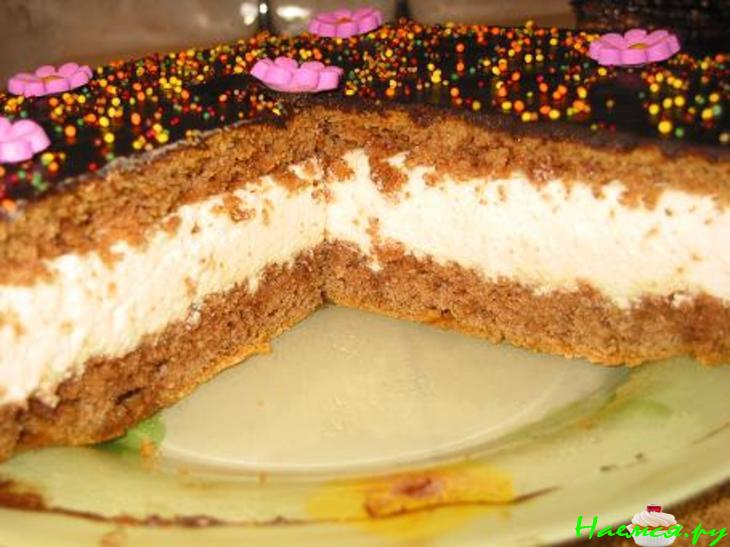 Праздничный торт "Птичье молоко"