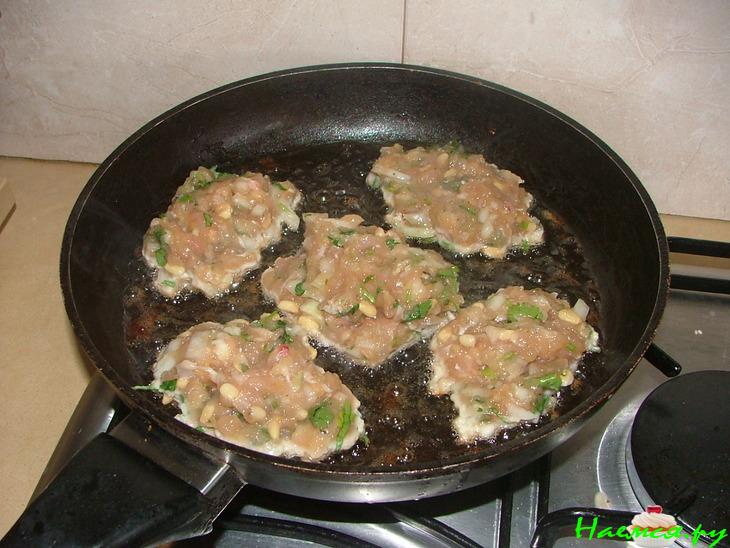 Куриные оладушки с соусом Терияки