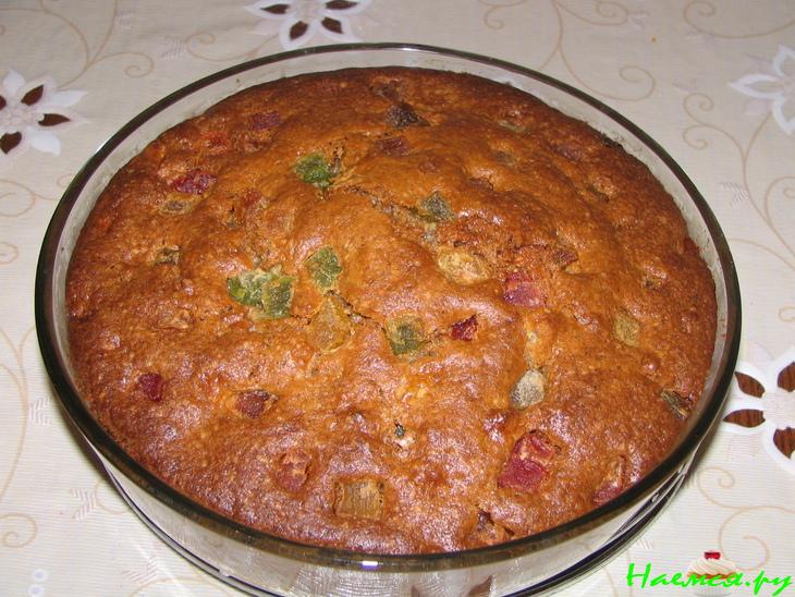 Пирог с орехами и яблоками