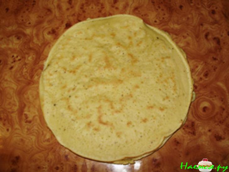 Тортик закусочный "Женский каприз" со свининой и шампиньонами