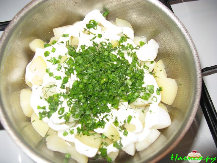 Молодой картофель с зеленью (два варианта) Молодой картофель с зеленью (два варианта)