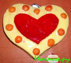 Торт "Желейное сердечко" 