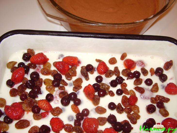 Десерт творожный с фруктами и орехами Десерт творожный с фруктами и орехами