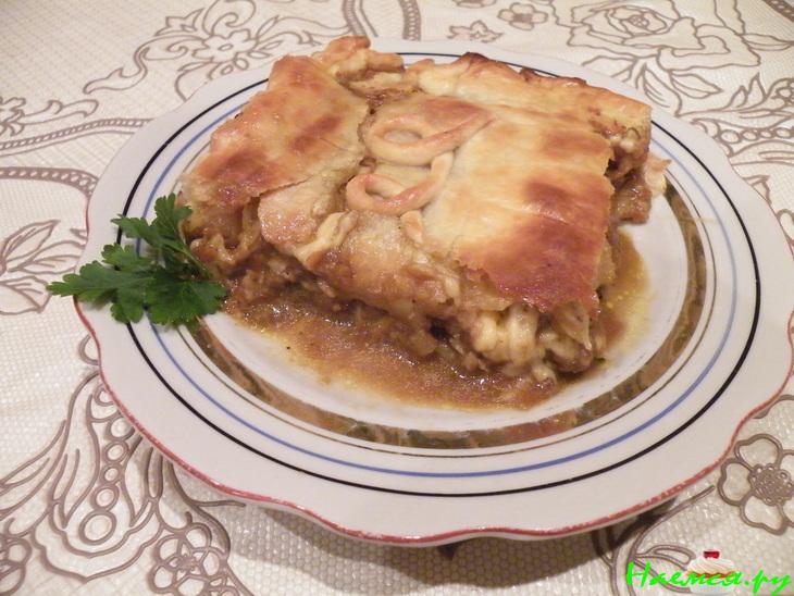 Мясной слоеный пирог Мясной слоеный пирог