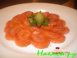 Карпаччо из лосося Карпаччо из лосося