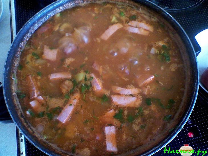 "Соляночка по-домашнему. Вариант для первого"