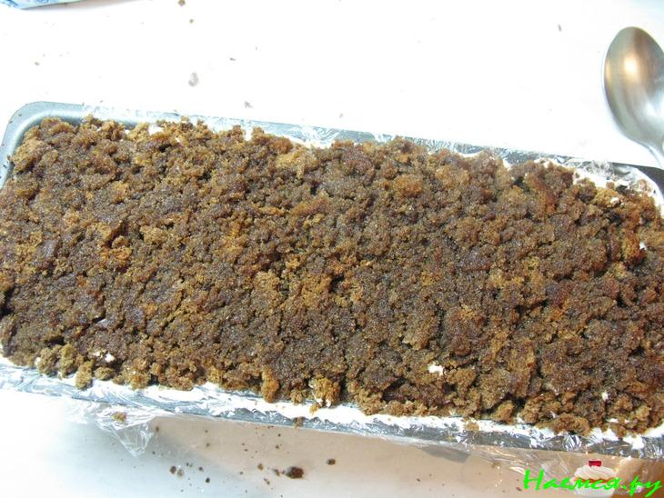 Шоколадное паве со взбитыми сливками, тоффи и зефиром