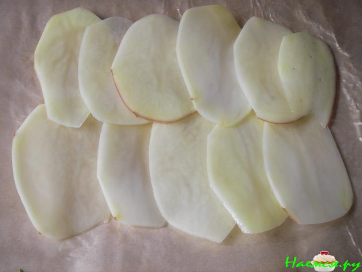 Картофельные рулеты с морским окунем