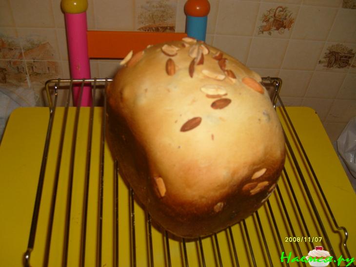 Сдобный пирог с изюмом (для хлебопечки) Сдобный пирог с изюмом (для хлебопечки)