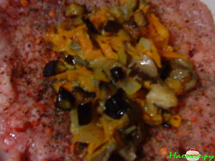 Мясные корзиночки с начинкой